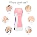 Belle Portable Electric Roll On Depilatory Hot Wax Warmer Heater Machine for Salon&Home Sundry Hair Removal -Pink(Wax Cartridge Excluded)