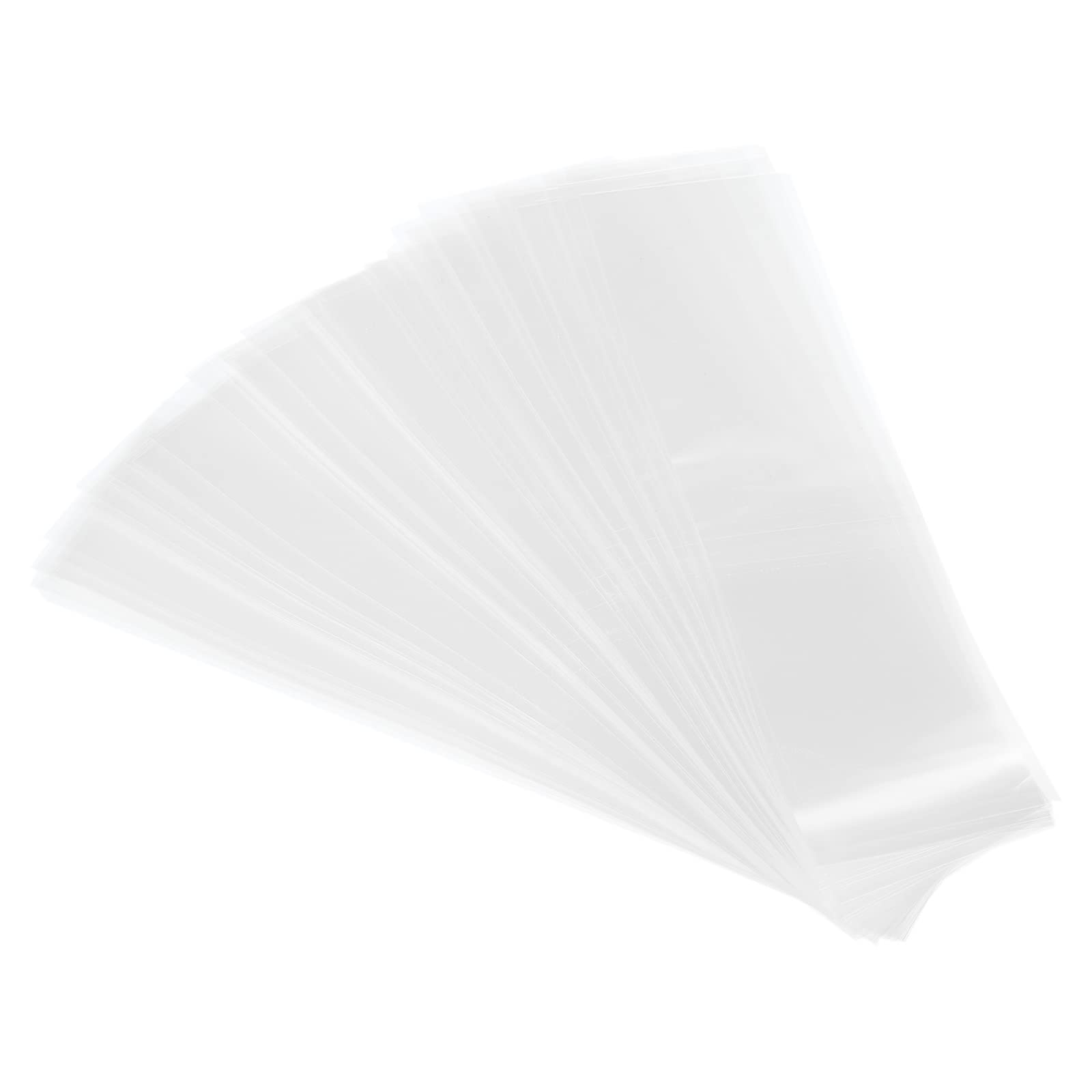 PATIKIL 145x35mm Perforated Shrink Bands, 400 Pack PVC Heat Shrink Wrap Band Fits Cap Diameter 3.5 to 3.58 Inch for Jars Cans, Clear