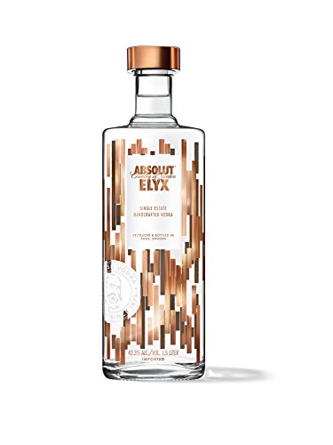 Absolut Vodka Elyx – Per Hand destillierter Luxus Wodka aus Schweden – Premiumwodka in edler Flasche – 1 x 1,5 L