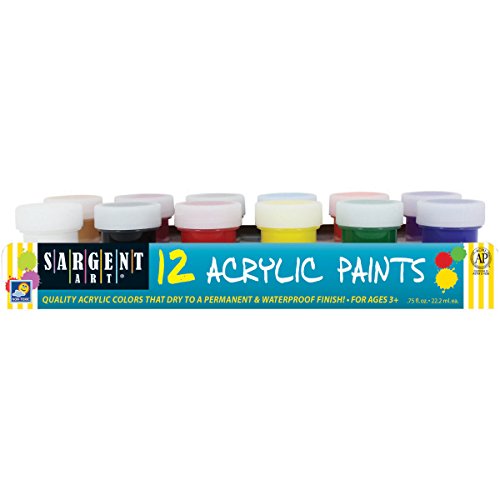 Sargent Art 66-5421 12-Jar Acrylic Colors