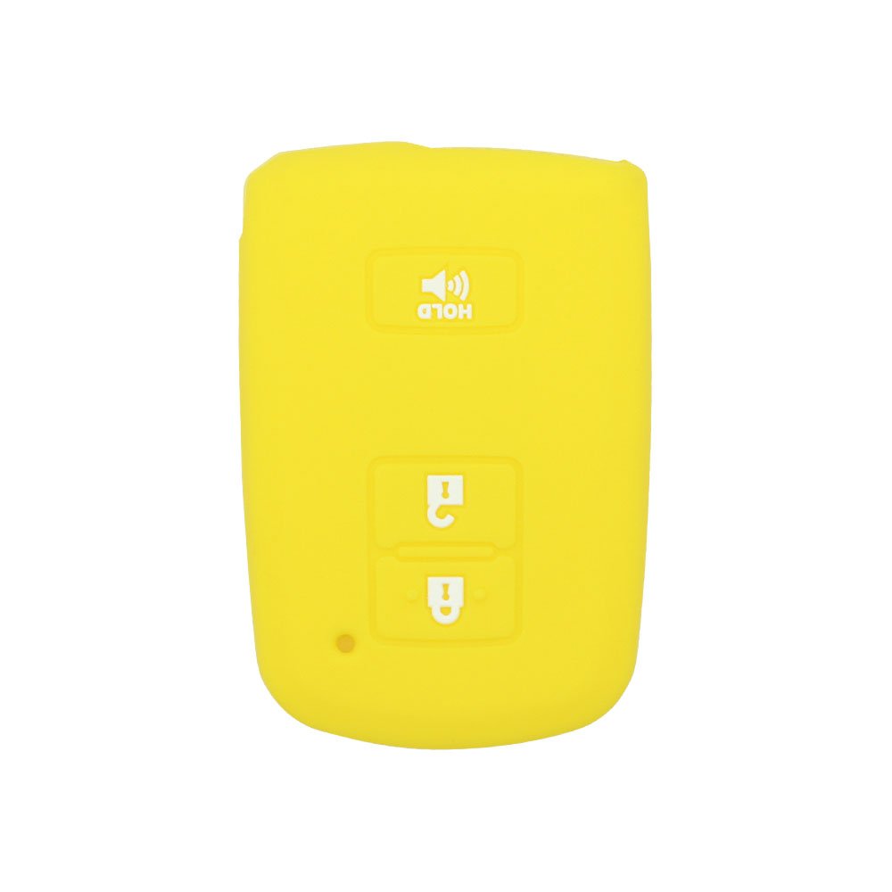 BROVACS Silicone Cover Protector Case Holder Skin Jacket Compatible with TOYOTA 3 Button Smart Remote Key Fob CV2401 Yellow