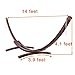Lazy Daze Hammocks 14 FT Outdoor Arc Wood Hammock Stand, 2 Person Russian Pine Hardwood Hammock Stand with Hooks and Chains, for Home Patio Garden Yard Picnic Camp, 450lb Capacity