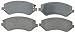 ACDelco Silver 14D856M (19286131) Semi-Metallic Front Disc Brake Pad Set with Wear Sensor