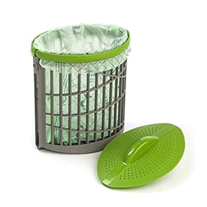 Mirco's Kitchen Food Waste Bin– Ventimax Food Waste Caddy – Ventilated Food Caddy Bin to Reduce Odours and Insects…