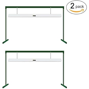 iPower 2 Pack 24W 2 Feet T5 Grow Light System with Stand Rack for Plant Growing, 6400K