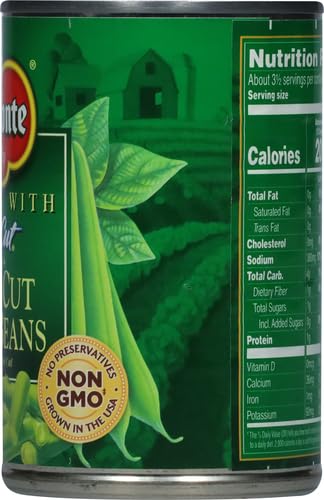 DEL MONTE BLUE LAKE PETITE CUT GREEN BEANS, CANNED VEGETABLES, 14.5 OZ CAN