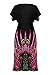 G2 Chic Women's Spring Summer Casual Printed Patterned Stretch Midi Dress