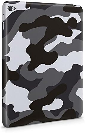 Gray Snow Camouflage Camo Apple iPad Mini 4 Snap-On Hard Plastic Protective Shell Case Cover