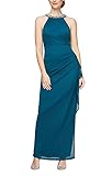 Alex Evenings Women's Long Formal Stretch Mesh