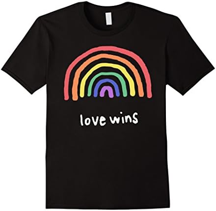 Mens Love Wins Equality Tee Shirt Medium Black