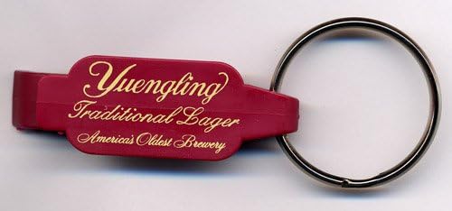 Yuengling Brewery Traditional Lager Dual Function Plastic Beverage Opener Keychain