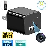Spy Hidden Camera Full HD 1080P Mini Hidden Nanny Cam USB Wall Charger Surveillance Camera