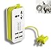 AGPtek Portable Power Strip [UL Listed] Travel Charger Surge Protector with 5V 1A/2.1A 4 Port USB Charging Port with 1.5M/5ft Power Supply Cord, Input From 100v to 240v Power Sockets