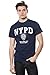 Nypd Adult Navy Tee with White Print (XLarge)