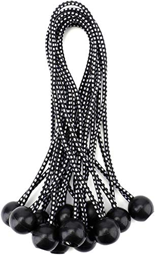 Lawei 30 Stks Bungee Ballen Tarp Bungee Cord Elastische Shock Geteerd zeildoek Touw Ties voor Banner Tarpaulins Tenten… - Image 3