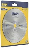 Irwin 11820ZR 6-1/2-Inch 140 Tooth TFG Plastic, Plywood, and Veneer Cutting Saw Blade with 5/8-Inch Arbor