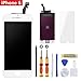 Brinonac Screen Replacement for iPhone 6 4.7 inch LCD Digitizer Touch Screen LCD Replacement Screen Frame Assembly Full Set with Tools and Screen Protector (White)