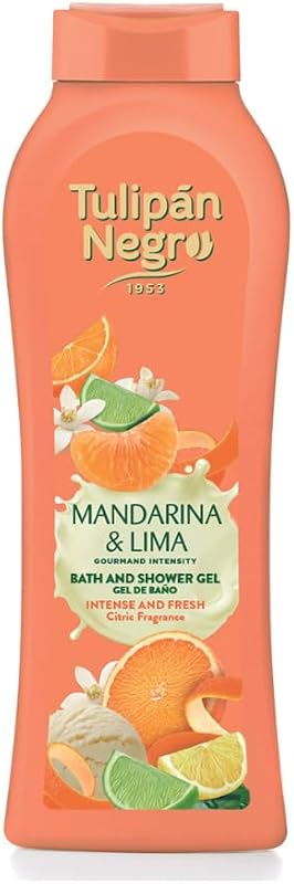 Tulpe Schwarz Duschgel Mandarine und Limette, 650 ml