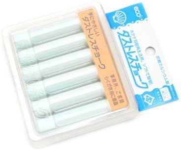 Rikagaku White Dustless Chalk, 6-Pieces (DCC-6-W) by Rikagaku