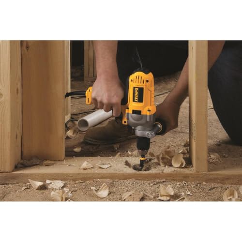 DEWALT Electric Drill, Mid Handle Grip, 1/2-Inch, 10-Amp (DWD215G) , Yellow