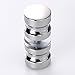 Sumnacon Stainless Steel Shower Glass Door Knobs, Modern Elegant Bathroom Round Back-to-Back Shower Door Handle Pull Knobs for 0.16
