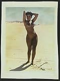 Photo: African American woman posed nude on a beach,c1938,Paul Outerbridge,Photographer
