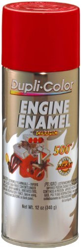 Dupli-Color Â® DE1653 Ceramic Red Engine Paint - 12 oz. by (1)