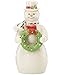 Lenox 2015 Decking The Halls 7-in Snowman Figurine, Ivory