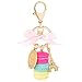CHUANGLI Sweet Macaron Bowknot Eiffiel Tower Keychain Bag Purse Decor Key Pendant Pink+Rose Red