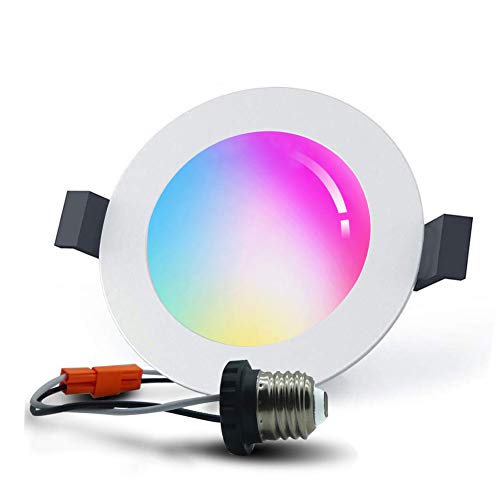 Smart Downlight 6 inch, WiFi LED Recessed Drywall Lighting, 15W Ceiling