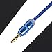 Asamoom 3.5mm Aux Cable Male to Male Stereo Audio Cable (1m) for Headphones iPods iPhones iPads Speaker Car Stereos (Blue)