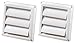 2-PACK of DEFLECTO HS4W/18 Supurr-vent Replacement Vent Hood (4Inch) - White