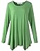 TBONTB Women Long Sleeve Tunic Top Loose Fit Flare T Shirt
