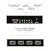 HDMI Splitter 1 in 4 Out 1x4 Ports v1.4 Powered 4K/2K Full Ultra HD 1080p and 3D Support by US Adapter