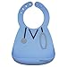 Soft Waterproof Silicone Bib - BPA Free - LFGB Platinum Silicone - Waterproof Silicone Bib with Food Catcher Pocket