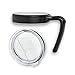 Klaw Grip Handle and Spill Proof Lid Set for 20 oz Yeti Rambler, RTIC and Other Stainless Steel 20oz Tumblers