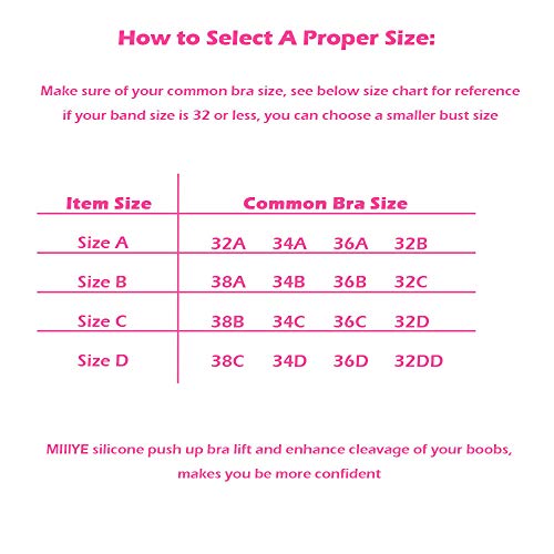 MIILYE Invisible Push up Adhesive Bra [Skin-friendly][Built-in Rims] Breast Boobs up Nipple Petal Pasties Bust Shaping Cleavage Enhancer for Cup A/B/C/D (Strapless/Backless), Silicone (Size D) - Thumbnail 5