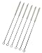 Straw Cleaner Brushes, Larger size, nylon bristles w/stainless steel handle - 6 Piece Value Pack - 3/8