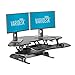 VariDesk Cube Corner 48 (Discontinued Model) - Cubicle Standing Desk Converter for The Home or Office – Height Adjustable Stand Up Riser - No Assembly