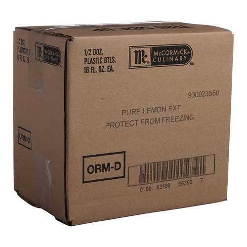McCormickPure Lemon Extract, 1 Pint -- 6 per case.