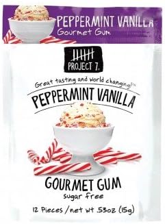Project 7 Sugar Free Gourmet Gum 15g (Peppermint Vanilla)