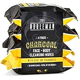 Men's Charcoal Face + Body Cleansing Wipes - 4 Pack (120ct)