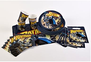 COOLMP Pack of 12 – 25 Piece Batman Birthday Kit – One Size – Decoration Party Accessories, Animation, Birthday, Wedding, Event, Toy, Balloon