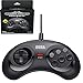 Retro-Bit Official SEGA Mega Drive USB 6-Button Controller for MEGA DRIVE MINI CONSOLE, PC, Switch, Mac, Steam, RetroPie, Raspberry Pi – Black (Nintendo Switch///)thumb 1
