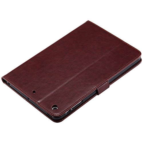 iPad Mini 2 Mini 3 Case, LittleMax(TM) Lightweight PU Leather Flip Stand Embossed Cat & Tree Case Smart Cover with Auto Wake/Sleep for Apple iPad Mini 3/2/1 [One Free Stylus Pen]-#2 Coffee - Thumbnail 5
