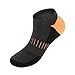 Men's Low Cut Athletic Socks-6 Pairs Ankle Quarter Socks with Cushion Liner