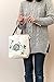 Knitting Tote Bag by Gretchens Meadow Knitting - Handmade for Projects, Storage for Yarn, Needles, Crochet Hooks - Foldable with Pouches, Great Organizer, Cotton w/Canvas Lining to Stand