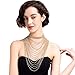 Statement Necklace for Women Multi-layers Tassels Wide Choker Pendant Formal Party Wedding Gold Chain 1pc with Gift Box - HLN68 Gold