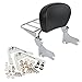 Backrest Sissy Bar Luggage Rack & Docking Hardware Kits Compatible with Harley Touring 1997-2008