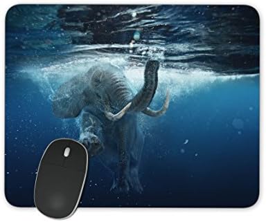 Swimming African Elephant Underwater Mouse Pad Gaming mouse pad Office Mouse Pad